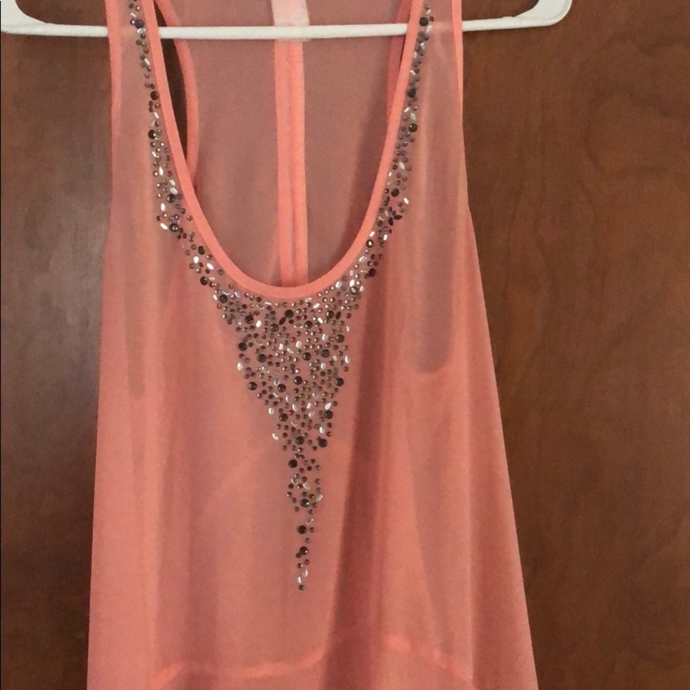 Sheer Racer-Back Tunic - Picture 2 of 4